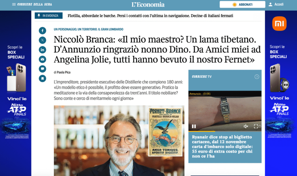 Branca corriere l'economia